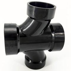 2 X 2 X 1-1/2 X 1-1/2 in. ABS Double Sanitary Tee Reducing DWV Pipe Fitting NSF ASTM D2661 