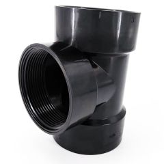 2 in. ABS Flush Cleanout Tee DWV Pipe Fitting NSF ASTM D2661 