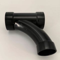 3 X 3 X 2 in. ABS Combination Wye & 1/8 Bend Reducing One-Piece DWV Pipe Fitting NSF ASTM D2661 