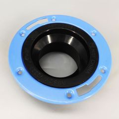 4 X 3 in. Closet Flange - Hub w/ Adjustable Metal Rings Epoxy Coated DWV Pipe Fitting NSF ASTM D2661