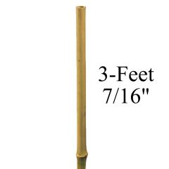 247Garden 3-Feet 7/16" (10-12mm) Natural Bamboo Stake (USDA-Approved)