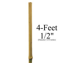 247Garden 4-Feet 1/2" (12-14mm) Natural Bamboo Stake (USDA-Approved)