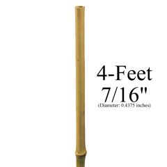 247Garden 4-Feet 7/16" (10-12mm) Natural Bamboo Stake (USDA-Approved)