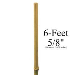 247Garden 6-Feet 5/8" (14-16mm) Natural Bamboo Stake (USDA-Approved)