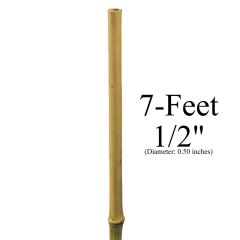 247Garden 7-Feet 1/2" (12-14mm) Natural Bamboo Stake (USDA-Approved)