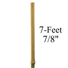 247Garden 7-Feet 7/8" (20-22mm) Natural Bamboo Stake (USDA-Approved)