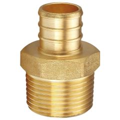 3/4 in. PEX-B Barb x 3/4 in. Male Pipe Threaded MPT Adapter (DZR Lead Free Brass NSF-Listed F1807 Crimp Fitting)