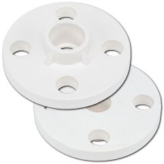 2-Pk 1/2 in. PVC TS Flanges ASTM D2466 Slip/Socket Pressure Pipe Fittings