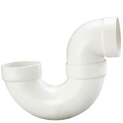 2" DWV S TRAP 2-Piece PVC Pipe Fitting ASTM D2665 NSF