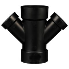 3 X 3 X 2 X 2 in. Double Wye Reducing DWV Pipe Fitting NSF ASTM D2661