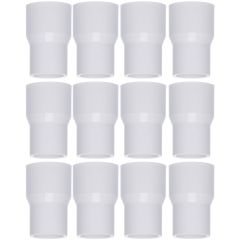 12-Pk 1 x 3/4 in. SCH-40 PVC Reducing Couplings NSF ASTM D2466 Pipe Fittings Slip/Socket