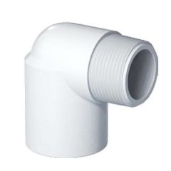 3/4 in. SCH-40 PVC 90-Degree Straight Elbow Male x Female-Threaded MIP x FIP (FNPT x MNPT) NSF ANSI ASTM D2466 Fitting