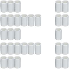 30-Pack 3/4 in. SCH-40 PVC Couplings Plumbing-Grade Pipe Fittings Slip/Socket NSF ANSI ASTM D2466