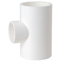 1 x 3/4 in. Schedule 40 PVC Reducing Tee 3-Way NSF Sch-40 Pipe Fitting