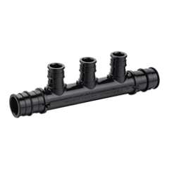 247Garden Manifold 3/4" inlet, 1/2" outlet, 3-port open, ASTM F1960 PPSU Expansion Fitting