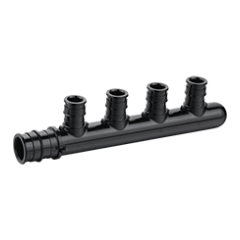 247Garden PEX-A Manifold 3/4" inlet, 1/2" 4-Port Outlet w/ Closed Ends, ASTM F1960 PPSU Multi-Port Tees PEX Expansion Fitting