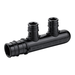 247Garden Manifold 3/4" inlet, 1/2" outlet, 2-port closed, ASTM F1960 PPSU PEX-A Expansion Fitting