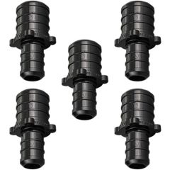 5-Pack 3/4" x 1/2" PEX Crimp Reducer Couplings Plastic PPSU Poly ASTM F2159 Fittings NSF-Certified