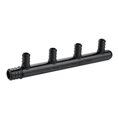 247Garden Manifold 3/4" inlet, 1/2" outlet, 4-port closed, ASTM F2159 PPSU PEX Fitting