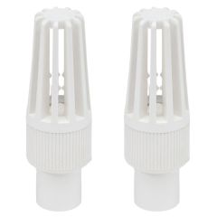 2-Pack 1 in. Schedule 40 PVC Foot Valves Pipe Fittings