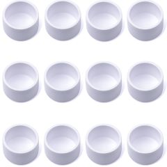 12-Pack 3/4 in. PVC End Cap ASTM SCH40 Furniture-Grade Fittings