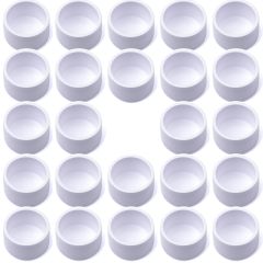 24-Pk 3/4 in. PVC End Caps ASTM SCH40 Furniture-Grade Fittings