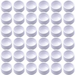 36-Pk 3/4 in. PVC End Caps ASTM SCH40 Furniture-Grade Fittings