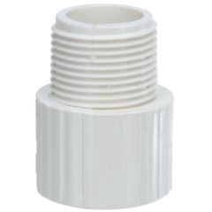 1/2 in. Schedule 40 PVC MPT x S Male Adapter NSF Pipe Fitting SCH40 ASTM D2466