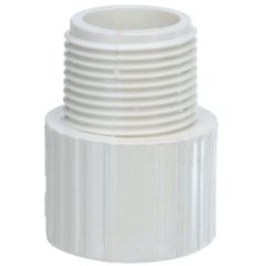 100-Pack 1/2 in. Schedule 40 PVC Male Adapter NSF Pipe Fitting SCH40 ASTM D2466 NPT x Slip