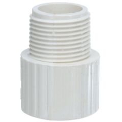 1 in. Schedule-40 PVC MPT x S Male Adapter Pipe Fitting NSF SCH40 ASTM D2466 1"
