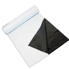 247Garden Panda Film 32X100 FT 5.5 Mil Black and White Poly Film for Hydroponics and Greenhouse