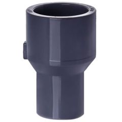 1 x 1/2 in. Schedule 80 PVC Reducing Coupling/Coupler, Sch-80 Pipe Increase/Reducer Fitting (Socket)