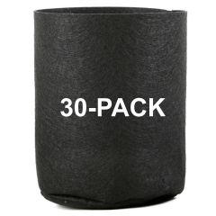 30-Pack 247Garden 1/4 Gallon Basic Aeration Fabric Pots/Plant Grow Bags (Black Color, 200GSM, 5H x 4D)