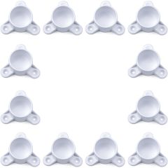 12-Pack 3/4 in. PVC Table Screw Caps Leg Fittings - ASTM SCH40 Furniture-Grade