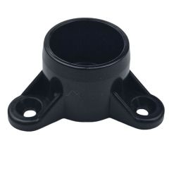 Black 1-1/4" PVC Table Screw Cap Fitting - ASTM SCH40 Furniture-Grade