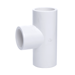 1-1/2 in. Schedule 40 PVC Tee 3-Way Pipe Fitting NSF SCH40 ASTM D2466 1.5"