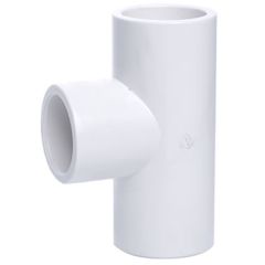 1 in. Schedule 40 PVC Tee 3-Way Pipe Fitting NSF SCH40 ASTM D2466 1"