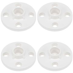 4-Pk 1/2 in. PVC TS Flanges ASTM D2466 Slip/Socket Pressure Pipe Fittings