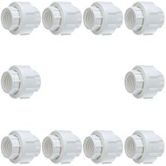 10-Pack 3/4 in. Schedule 40 PVC Unions w/ O-Ring Threaded-Type Pipe Fittings