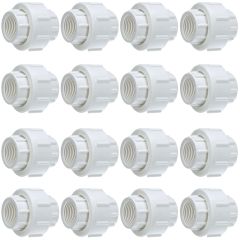 16-Pack 3/4 in. Schedule 40 PVC Unions w/ O-Ring Threaded-Type Pipe Fittings