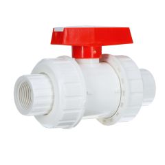 3/4 in. Schedule 40 PVC True Union Ball Valve FPTxFPT Threaded-Fitting ASTM ANSI NSF-Certified