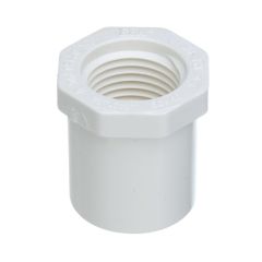 3/4 x 1/2 in. Schedule 40 PVC Female Reducing Ring/Reducer Bushing Pipe Fitting NSF SCH40 ASTM D2466 3/4" Spigot x 1/2" FNPT