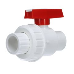 3/4 in. Schedule 40 PVC Single Union Ball Valve SxS Socket-Fitting NSF-Certified