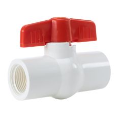 1/2 in. PVC Compact Ball Valve Threaded-Type for Schedule 40 PVC Pipe