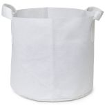 247Garden 15-Gallon Aeration Fabric Pot/Planting Grow Bag w/Handles (White 14.5H x 17D)