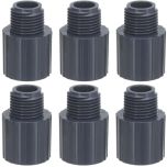 6-PK 1/2 in. Schedule 80 PVC Male Adapters NPT Pipe Fitting NSF ASTM D2467/D2464