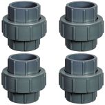 4-Pack 1-1/2 in. SCH-80 PVC Unions Socket-Type for 1.5" Pipe Fittings