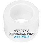 200-Pack 1/2" PEX-A Expansion Rings ASTM F1960 PPSU PEX Fittings