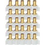 25-Pack 1/2 in. PEX-B x 1/2 in. Female Adapter w/Plastic Swivel Nut (Lead Free Brass NSF F1807 PEX Crimp Fitting)