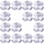 14-Pack 1/2 in. PVC 5-Way Elbow Fittings ASTM SCH40 Furniture-Grade Connectors